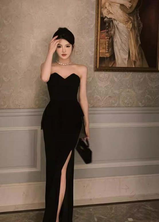 イブニングドレス 結婚式ドレス 二次会ドレス 発表会ドレス 演奏会ドレス 披露宴ドレス 同窓会 食事会 お呼ばれドレス 誕生日 お祝い パーティードレス フォーマル パーティー向け華やかドレス(4)