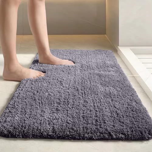 バスマット AYO 速乾 吸水 お風呂マット 洗える 滑り止め 40×60cm マイクロファイバー素材 足拭き 浴室..