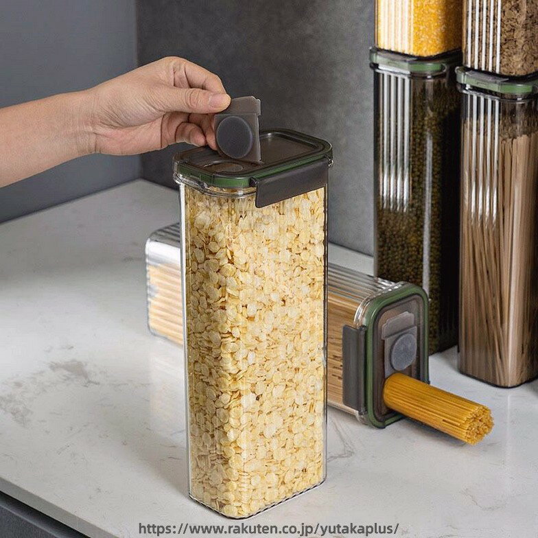 樂天商城 - 2点 セット ガラス キャニスター 密閉 パスタ ケース パスタ 保存 容器 パスタ 入れ パスタ 瓶 密封 瓶 食品 貯蔵 容器 竹 蓋 付き 穀物 コーヒー 豆 ギフト