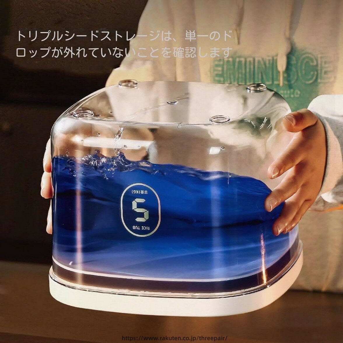 ペットフード保存容器 真空ストッカー 自動排気機能 鮮度保持 犬用フードストッカ...