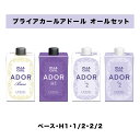【 プライアカールアドール H1 セット 】ルベル プライア カール アドール BASE H1 1/2 2/2 LebeL PLIA
