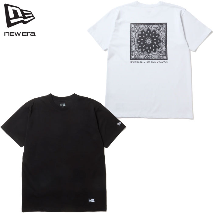 Rakuten - 即納 2026SS 新作 ニューエラ NEW ERA® New Era® 半袖 コットン Tシャツ Paisley ペイズリー柄 ホワイト ブラック