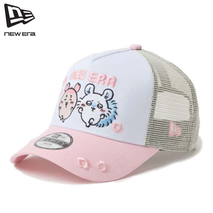 即納 日本正規品 2026SS 新作 NEW ERA® New Era® ニューエラ キャップ 帽子 メッシュキャップ 子供 キッズ Youth 9FORTY A-Frame トラッカー ちいかわ / モモンガ・古本屋 ピンク