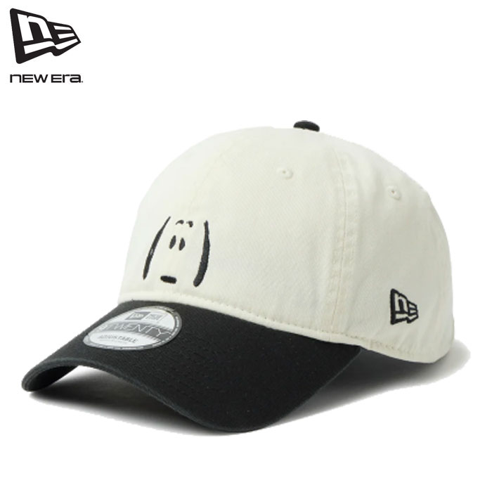 Rakuten - 即納 2026SS 新作 NEW ERA® New Era® ニューエラ キャップ 帽子 9TWENTY Vintage PEANUTS ピーナッツ スヌーピー 2-Tone クロームホワイト/ブラック