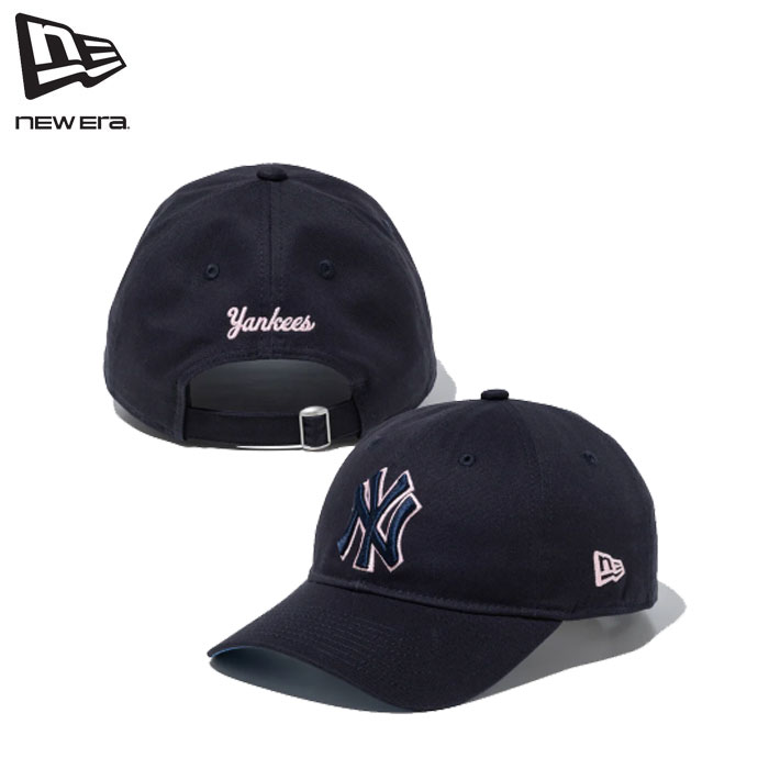 即納 2026SS 新作 NEW ERA® New Era® ニューエラ キャップ 帽子 9TWENTY Yozakura 夜桜 ニューヨーク・ヤンキース ネイビー ピンク