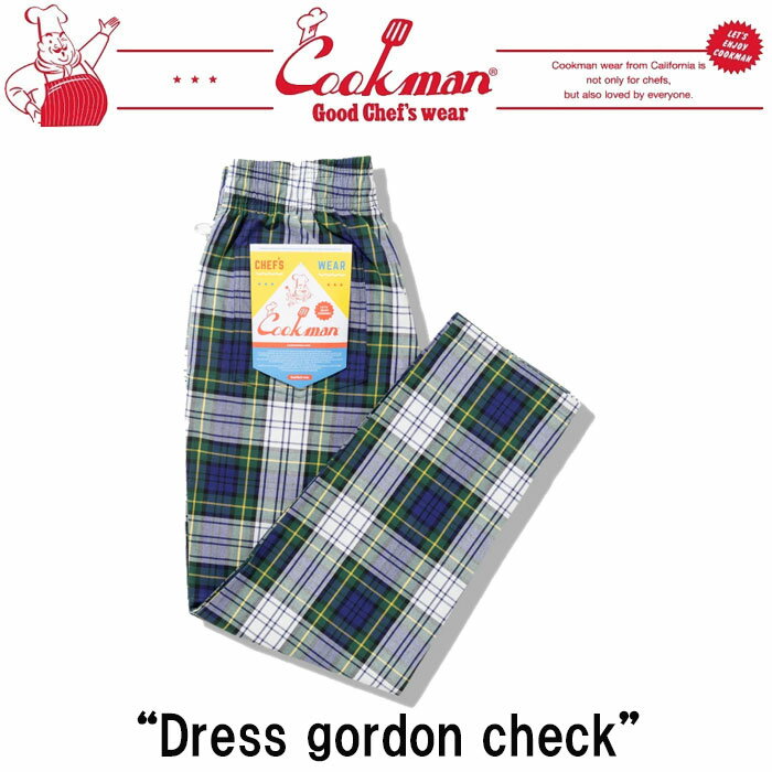 Rakuten - 2026SS 新作 即納 クックマン COOKMAN シェフパンツ Dress gordon check 231-61808
