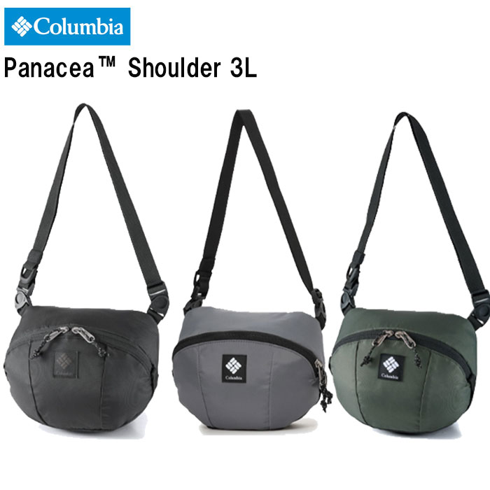 Rakuten - 即納 2026SS新作モデル 送料無料 コロンビア Columbia/3L パナシーアショルダー ショルダーバック ブラック グレー オリーブ