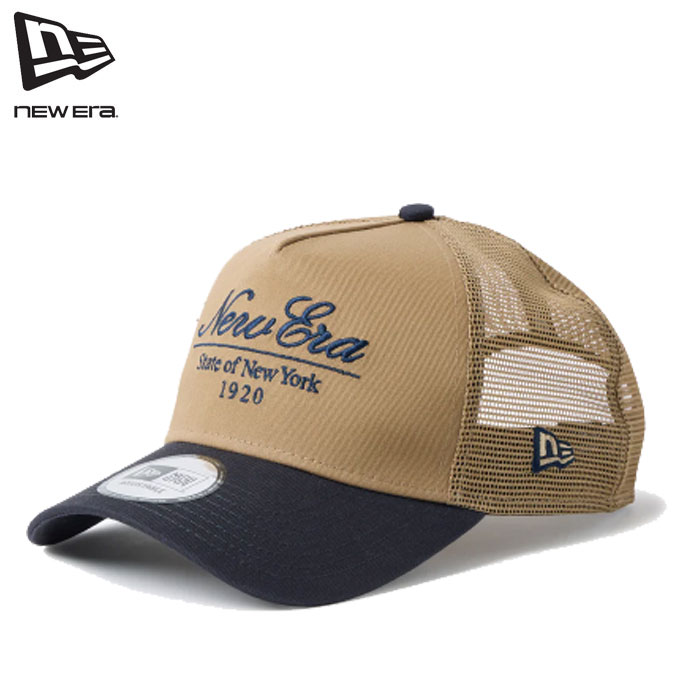 即納 2026SS 新作 日本正規品 送料無料 ニューエラ NEW ERA® New Era® メッシュキャップ 帽子 9FORTY A-Frame トラッカー Classic Script カーキ/ネイビー
