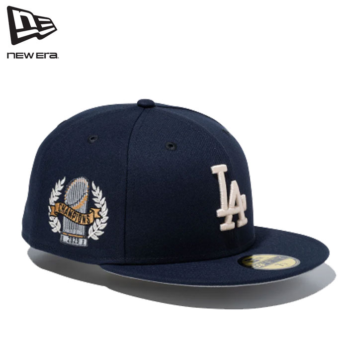 即納 2026SS 新作 NEW ERA® New Era® ニューエラ キャップ 帽子 ワールドシリーズ チャンピオン 59FIFTY World Series Champion 2025 ロサンゼルス・ドジャース ナイトシフトネイビー 大谷翔平