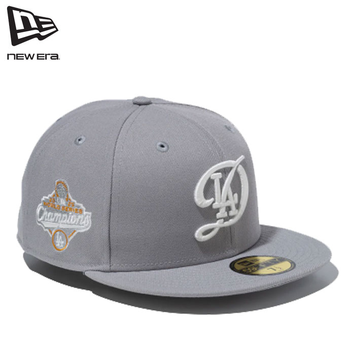 即納 2026SS 新作 NEW ERA® New Era® ニューエラ キャップ 帽子 ワールドシリーズ チャンピオン 59FIFTY World Series Champion 2025 ロサンゼルス・ドジャース シティーコネクトロゴ グレー 大谷翔平