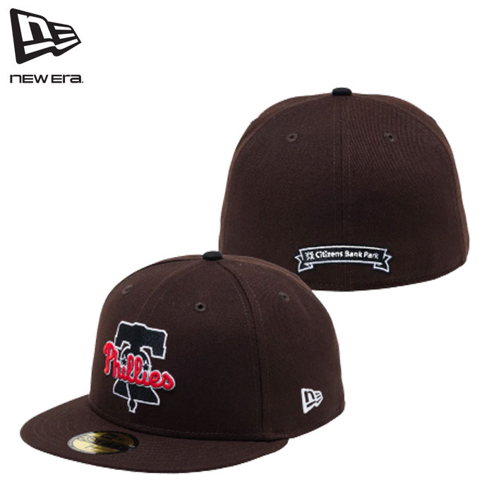 即納 2026SS 新作 NEW ERA® New Era® ニューエラ キャップ 帽子 59FIFTY All Star Game Host City フィラデルフィア・フィリーズ バーントウッド