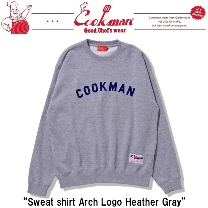 2026FW新作 即納 クックマン COOKMAN スウェットシャツ トレーナー Sweatshirt Arch Logo Heather Gray グレー 231-63136 お得なクーポン発行中 日本正規品 送料無料 Designゆったりとしたシルエットに、10オンスの裏毛スウェット生地を使用し、軽やかで通気性の良い着心地が魅力の、ロングシーズン活躍する一着です。フロントのアーチロゴはフロッキープリントを採用し、立体感のあるマットな質感が、デザインに奥行きを与えます。裾には主張しすぎない織りネームを配置し、全体のバランスを引き締める、さりげないアクセントになっています。素材・プリント・ディテールのすべてにこだわった、完成度の高いスウェットです。綿:90%ポリエステル:10% 5