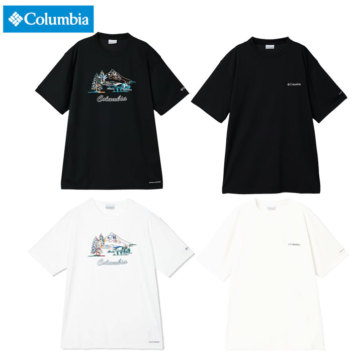 即納 2026SS 新作 コロンビア Columbia 吸汗速乾Tシャツ 半袖 Tシャツ レイクアロ...