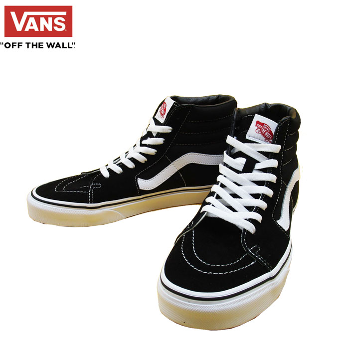 送料無料 即納 バンズ VANS スケートハイ SK8 HI US規格 レディース メンズ スニーカー シューズ ブラック ホワイト 黒 白シンプル 定番 VN000D5IB8C ノベルティ付き