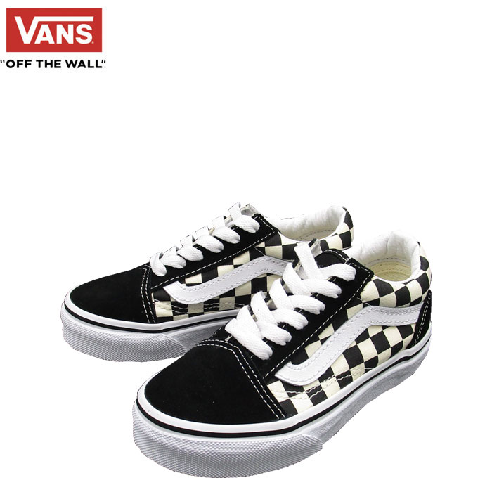 送料無料 即納 バンズ VANS キッズ 子供 Kids オールドスクール US規格 スニーカー シューズ チェッカー シンプル 定番 ノベルティ付き