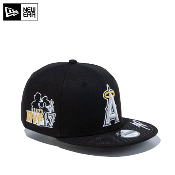 送料無料 即納 ニューエラ 子供用 キャップ 大谷翔平 MVP記念モデル NEWERA Youth 9FIFTY Shohei Ohtani American League MVP Home Runs Leaders ロサンゼルス エンゼルス ブラック