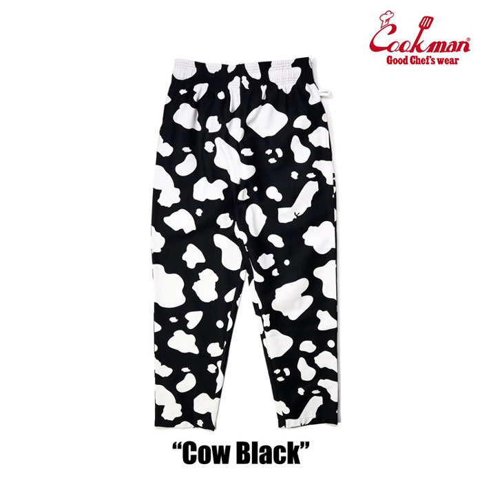 Three.R Storeの即納 クックマン COOKMAN シェフパンツCow Black ブラック 牛柄 231-23803｜アングル2