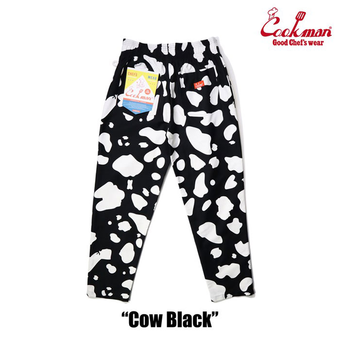 Three.R Storeの即納 クックマン COOKMAN シェフパンツCow Black ブラック 牛柄 231-23803｜アングル3
