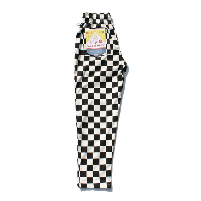 即納 クックマン COOKMAN シェフパンツ Checker Black チェッカーブラック 231-32831