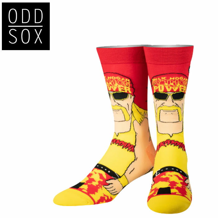Rakuten - 送料無料 即納 メンズ ODD SOX オッドソックス 靴下 HULK HOGAN LARGE FEET ラージ フィート