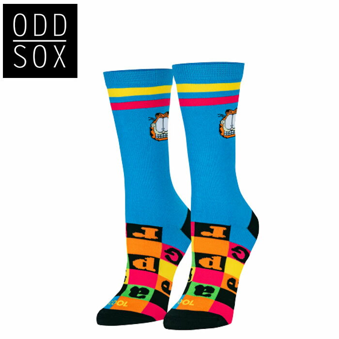 Rakuten - 送料無料 即納 ウィメンズ レディース ODD SOX オッドソックス 靴下 ガーフィールド GARFIELD CHECKERBOARD MEDIUM FEET ミディアム フィート
