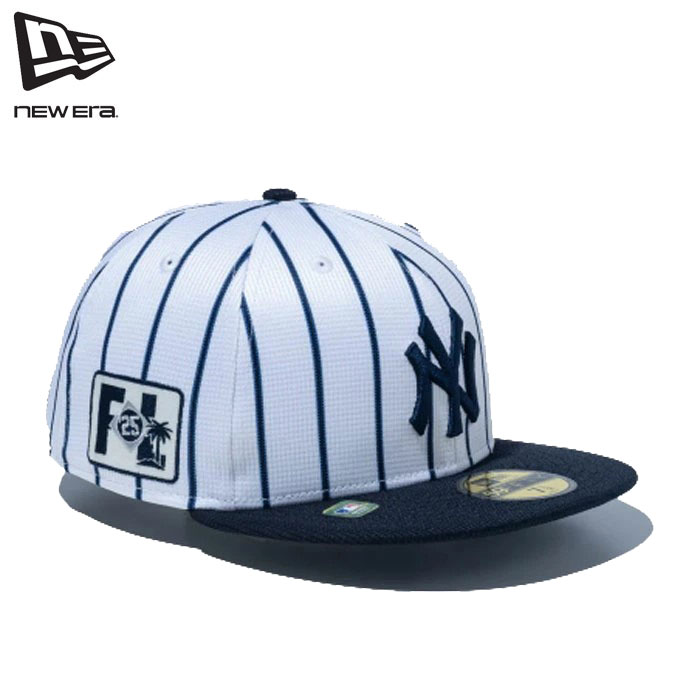 楽天Three.R Store即納 2025SS 新作 NEW ERA® New Era® ニューエラ キャップ 帽子 59FIFT 2025 MLB Spring Training ニューヨーク・ヤンキース ピンストライプ ホワイト