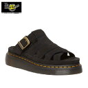 SALE 8/4出荷 送料無料 Dr.Martens ドクターマーチン MAXXY スライド サンダル スエード ブラック
