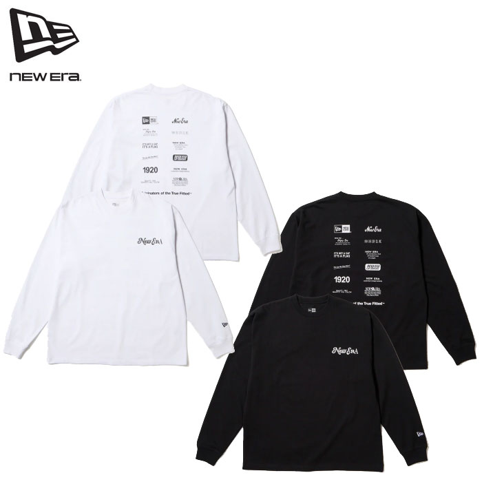 即納 2025FW 新作 ニューエラ NEW ERA® New Era® 長袖 オーバーサイズド コットン ロングTシャツ ロンTArchive Mix Logo ホワイト ブラック 日本正規品取扱店 シーズン限定モデル 送料無料 Item...