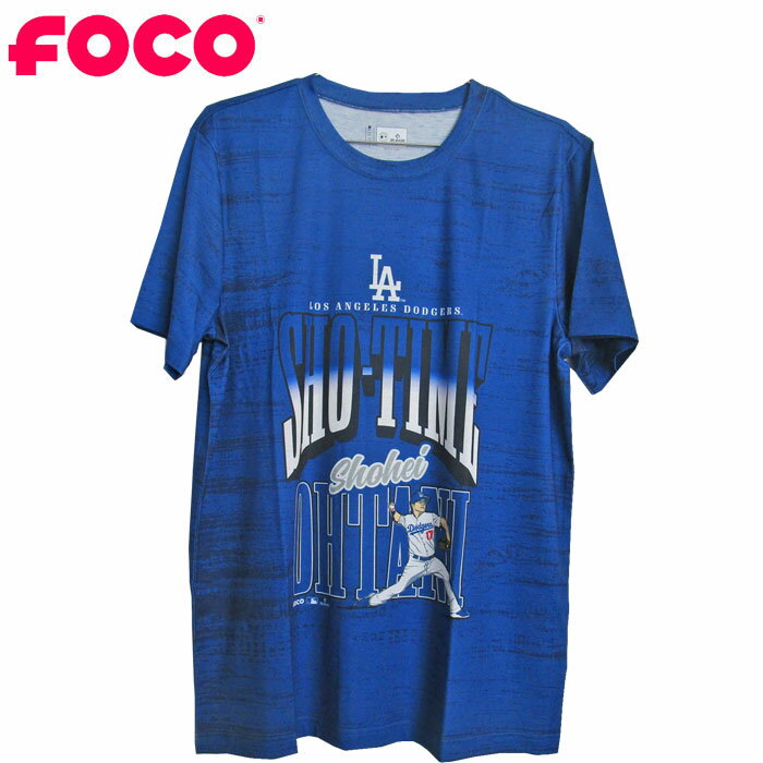 送料無料 即納 FOCO MLB 大谷翔平 ロサンゼルス ドジャース Tシャツ 半袖 ピッチング