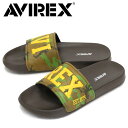 正規取扱店 AVIREX U.S.A.(アビレックス) AV4620 BANSHEE バンシー シャワーサンダル KHAKI x CAMO