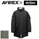 正規取扱店 AVIREX (アヴィレックス) X WILDTHINGS (ワイルドシングス) ダブルネーム 6112180 MONSTER PARKA モンスター パーカー ジャケット 全2色