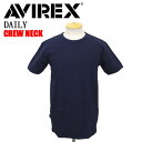 正規取扱店 AVIREX (アヴィレックス) DAILY S/S C-NECK T-SHIRT デイリー ショートスリーブ クルーネック ティーシャツ 半袖 86 ROYAL