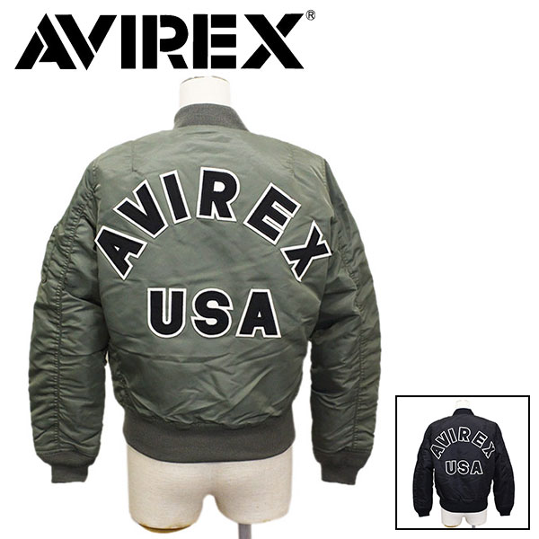 正規取扱店 AVIREX (アヴィレックス) 6202051 MA-1 COMMERCIALOGO エムエーワン コマーシャル ロゴ レディース フライトジャケット 全2色