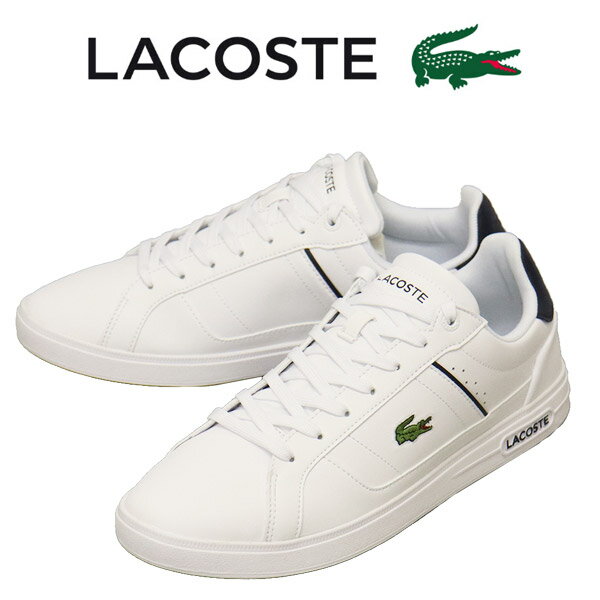 ラコステ レザースニーカー メンズ 正規取扱店 LACOSTE (ラコステ) SMA0116 EUROPA PRO 123 1 SMA レザースニーカー 042ホワイトxネイビー LC316