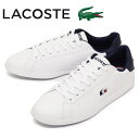 正規取扱店 LACOSTE (ラコステ) SMA0027 GRADUATE TRI 1 メンズスニーカー 407-WHT/NVY/RED LC194