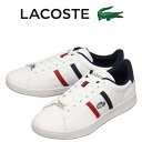 正規取扱店 LACOSTE (ラコステ) メンズ SMA0309 CARNABY SETCGR1251 AP SMA レザースニーカー 407 WHTxNVYxRED LC393