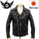 正規取扱店 666 LJM-12TF TIGHT FIT 70 039 S PUNK STYLE LEATHER JACKET (タイトフィット パンクスタイル レザージャケット) 日本製 BLACK