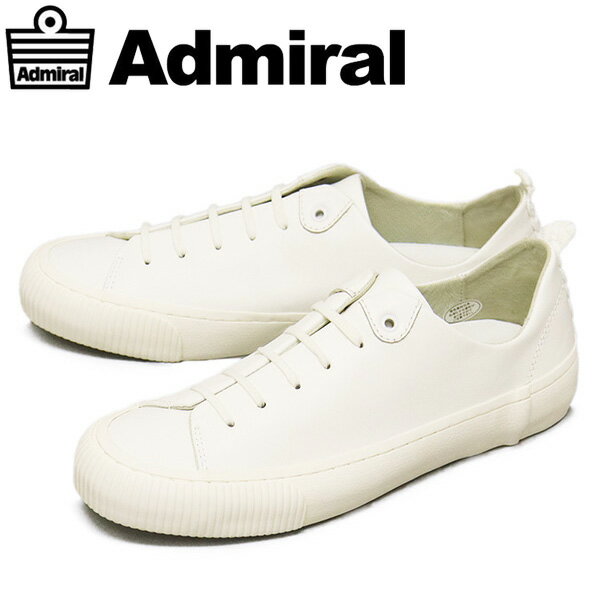 sale セール 正規取扱店 Admiral (アドミラル) SJAD2103 BEATTY LE ビーティー ローカット レザースニーカー 01WHITE AM017