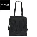 正規取扱店 BAICYCLON by bagjack (バイシクロンバイバッグジャック) BCL-63 TAPE FRINGE BAG S テープフリンジバッグS BLACK BCBJ005(4)