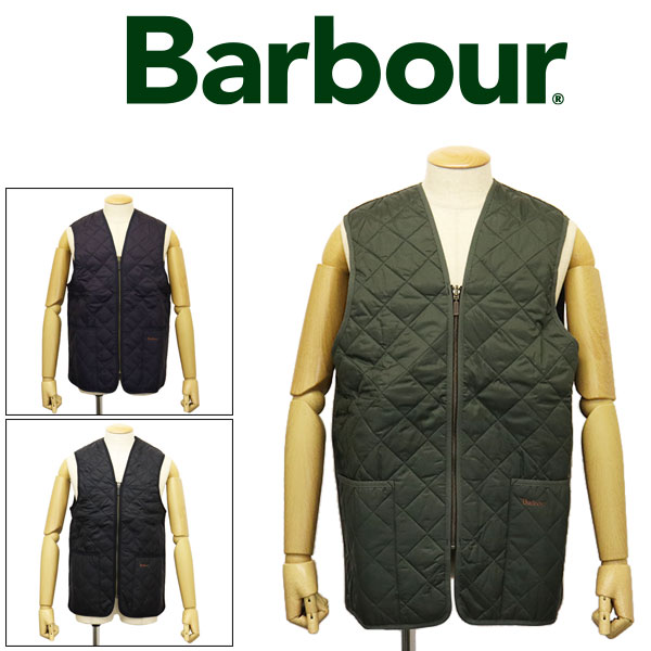 正規取扱店 BARBOUR (バブアー バブワー) MLI0001 3955002 Quilted waistcoat zip in liner キルト ウエストコート ジップインライナー ベスト 全3色 BBR035