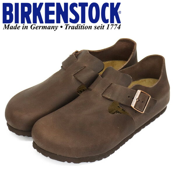 正規取扱店 BIRKENSTOCK (ビルケンシュトック) 0166533 LONDON ロンドン レザーシューズ HABANA ナロー幅 BI228