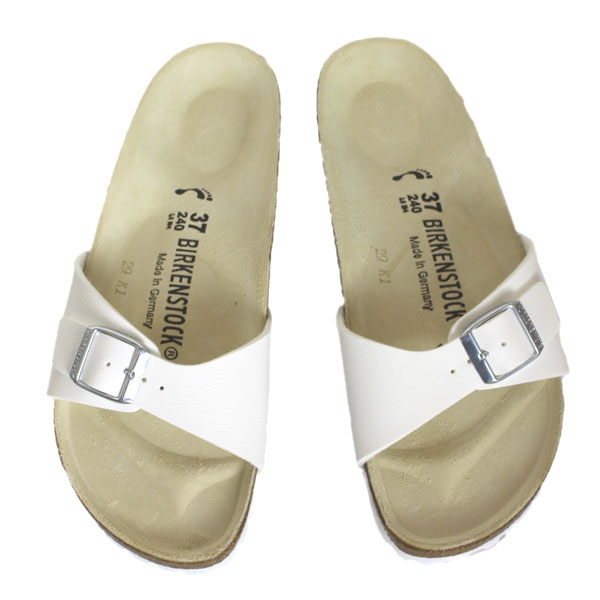 正規取扱店 BIRKENSTOCK (ビルケンシュトック) MADRID (マドリッド) サンダル ナロー (幅狭) WHITE (ホワイト) BI002