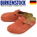 正規取扱店 BIRKENSTOCK (ビルケンシュトック) 1025645 BOSTON VL ボストン スエードレザーサンダル CORDUROY SIENNA RED レギュラー幅 BI291