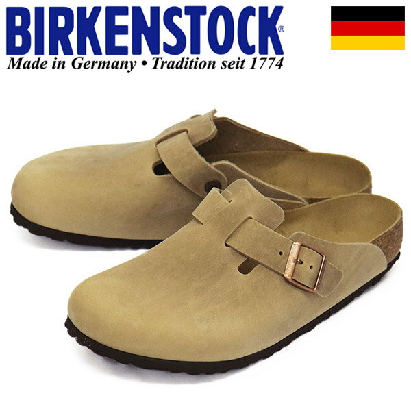 正規取扱店 BIRKENSTOCK (ビルケンシュトック) GC960811 BOSTON ボストン レザー サンダル レギュラー(幅広) TABACCO BROWN BI108