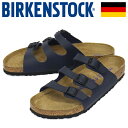 正規取扱店 BIRKENSTOCK (ビルケンシュトック) 554711 FLORIDA SFB フロリダ ソフトフットベッド ビルコフローサンダル BLUE レギュラー幅 BI340