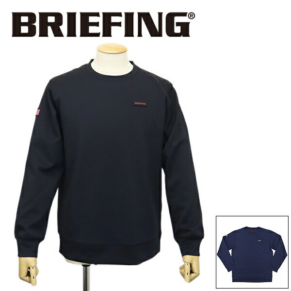 正規取扱店 BRIEFING (ブリーフィング) BBG241M12 MS 3D LOGO CREWNECK メンズ 3Dロゴクルーネック BR695