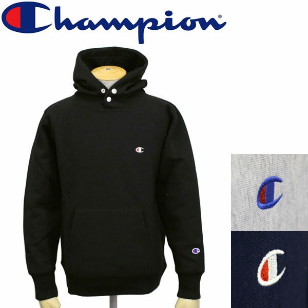 チャンピオン パーカー メンズ 正規取扱店 Champion (チャンピオン) C3-L108 ReverseWeave STORMSHELL HOODED SWEAT ストームシェル フーデッドスウェットシャツ 全3色 CN013