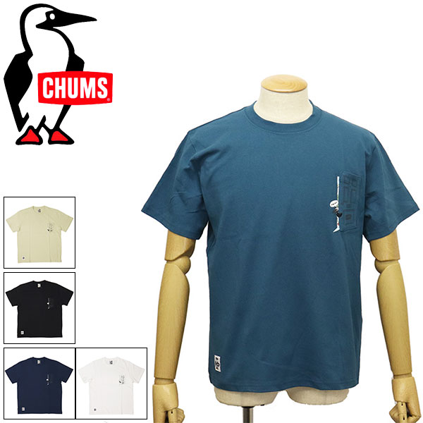 正規取扱店 CHUMS (チャムス) CH01-2348 Go Outdoor Pocket T-Shirt ゴーアウトドアポケットTシャツ CMS151 全5色
