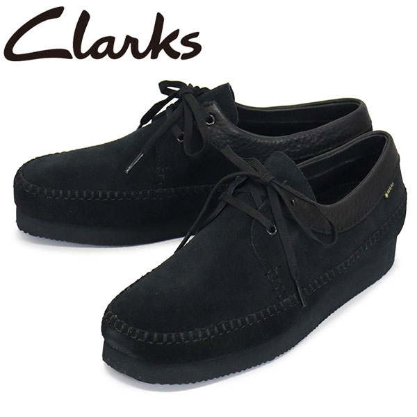 正規取扱店 Clarks (クラークス) 26171486 Weaver GTX ウィーバー ゴアテックス メンズ ブーツ Black Suede CL078