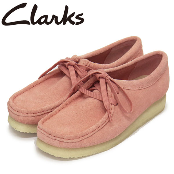 正規取扱店 Clarks (クラークス) 26175671 Wallabee. ワラビー レディースシューズ Blush Pink Suede CL111